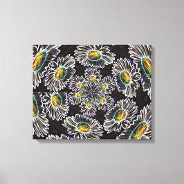 Daisy 1 Kanvastrycket Glödutglödstreck Canvastryck