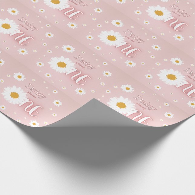 Daisy 1st Birthday Presentpapper (Hörn)