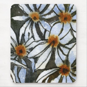"Daisy #2" Blommigt Mousepad Musmatta