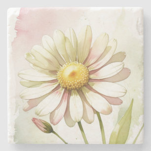 Daisy Akvarell Blomma Modern Professionell Stenunderlägg