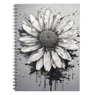 Daisy - Akvarellblommor Anteckningsbok