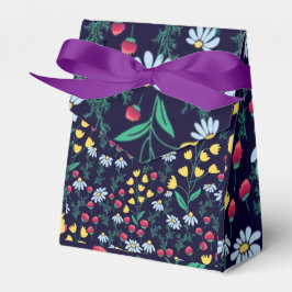 daisy and lily floral botanical flower print, presentaskar