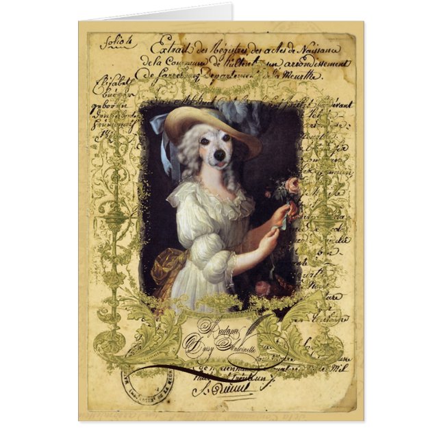 Daisy Antoinette Hälsningskort (Framsidan)