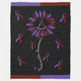 Daisy...Arachnoiditis Fleece Blanket