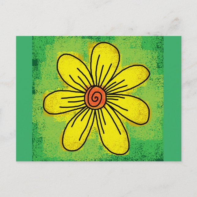 DAISY ART POSTCARD VYKORT (Framsida)