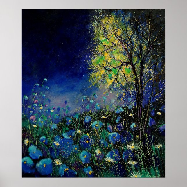 daisy av blå vallmo poster (Framsidan)