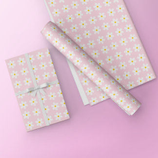Daisy av blommigt Rosa Figursättning Papper för Presentpapper