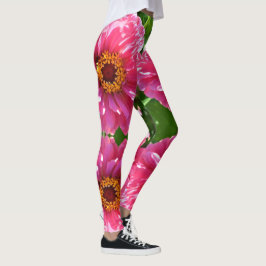 daisy av elegant klassisk rosa blommigt morsa leggings