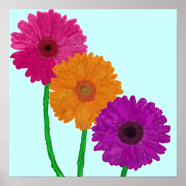 Daisy av Gerbera Poster (Framsidan)