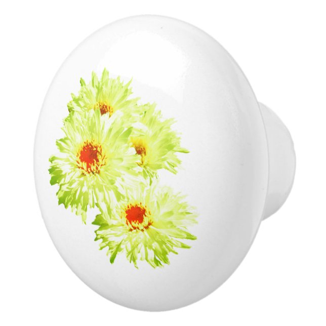 Daisy av gult, kalk, knopp (Höger)