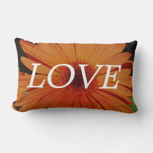 daisy av orange, blommor, inspiration lumbarkudde