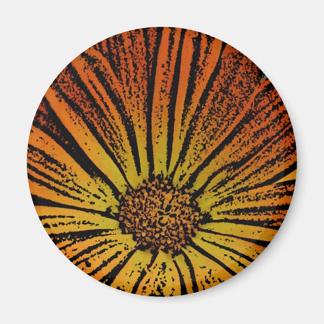 Daisy av träskvaror magnet (Framsidan)