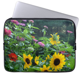 daisy av zink från elegant blommigt trädgårdsblomm laptop sleeve