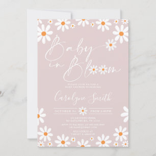 Daisy Baby i bloom Baby Shower-inbjudan för flicko Inbjudningar