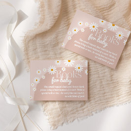 Daisy Baby i bloom Boho Girl Baby Shower bokar Tilläggskort