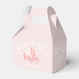 Daisy Baby i Bloom Pink Bebis Shower Presentaskar