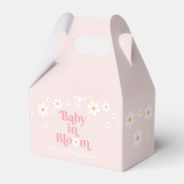 Daisy Baby i Bloom Pink Bebis Shower Presentaskar