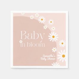 Daisy Baby i Boho Girl Baby Shower Pappersservett