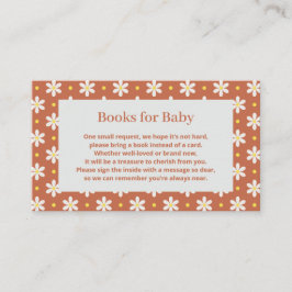 Daisy Baby Shower Book Request Tilläggskort