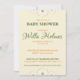 Daisy Baby Shower-inbjudan Inbjudningar