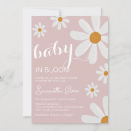Daisy Baby Shower Inbjudningar
