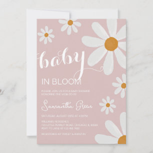 Daisy Baby Shower Inbjudningar