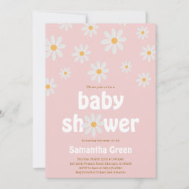 Daisy Baby Shower Inbjudningar