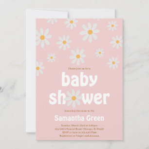 Daisy Baby Shower Inbjudningar