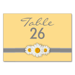 Daisy Band - Gult Grått & vitt Bordsnummer