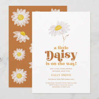 Daisy Bebis Shower Inbjudningar