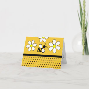 Daisy Bee Tack Notecards Kort