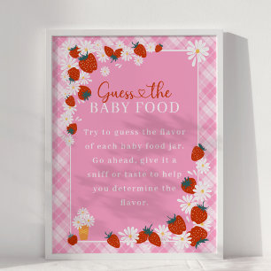 Daisy Berry Sweet gissar Baby Food Baby Shower Gam Poster