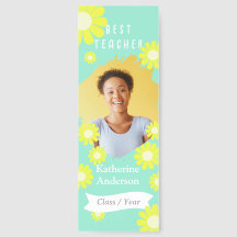 Daisy Best Teacher Photo Teal