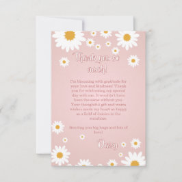 Daisy Birthday Thank You Card Tack Kort