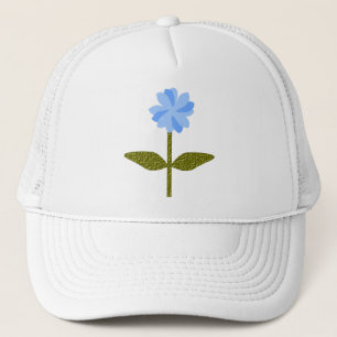 Daisy Blå Söt Blå Blommigt Hatt Truckerkeps