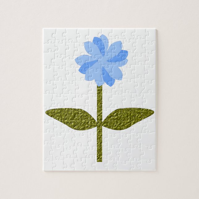 Daisy Blå Söt Blåpuzzel Pussel (Vertikal)