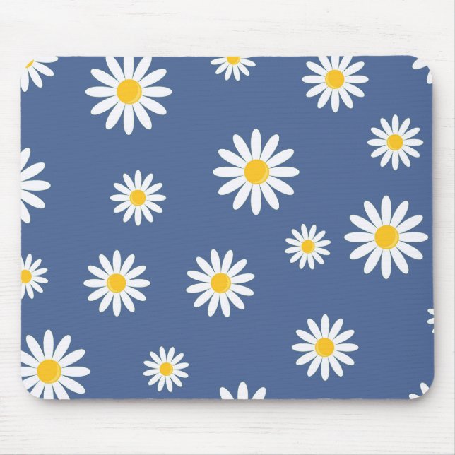 Daisy - blått ljus musmatta (Framsidan)