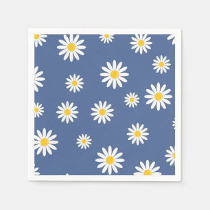 Daisy - blått ljus pappersservett