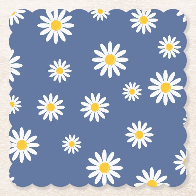 Daisy - blått ljus underlägg papper (Framsida)