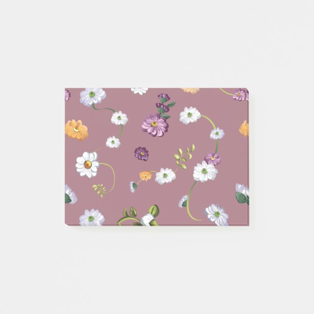 Daisy blomma 3 post-it block (Framsida)