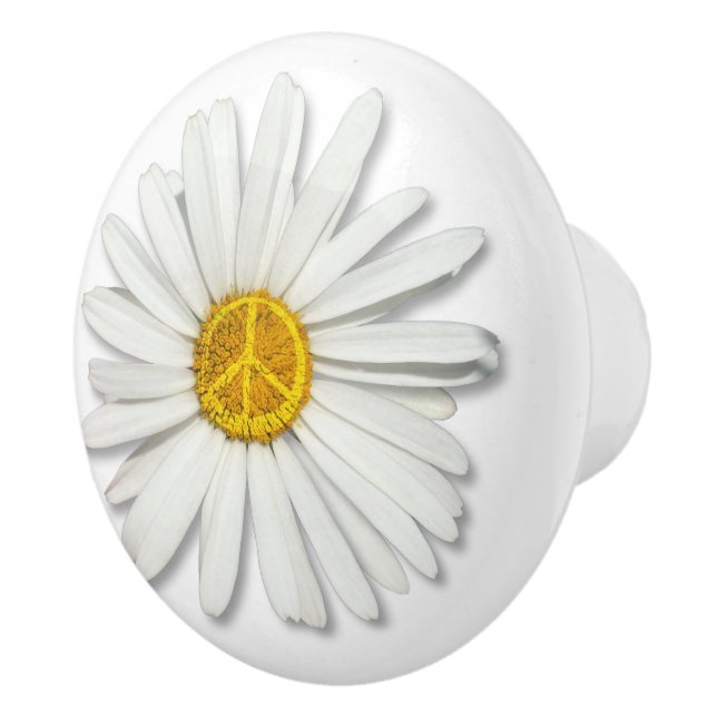 Daisy - blomma av Peacesymbol - Hippie Knopp (Höger)