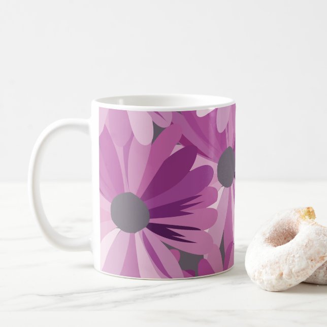Daisy Blomma Blommig Kaffemugg (Med munk)