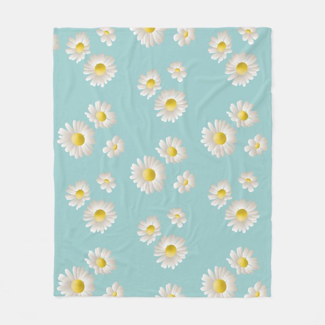 Daisy blomma fleecefilt (Framsidan)
