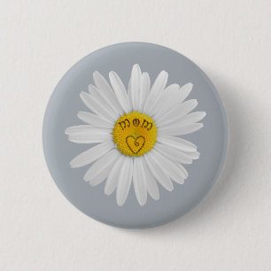 Daisy blomma för Mamma Art-anpassning av bakgrund Knapp