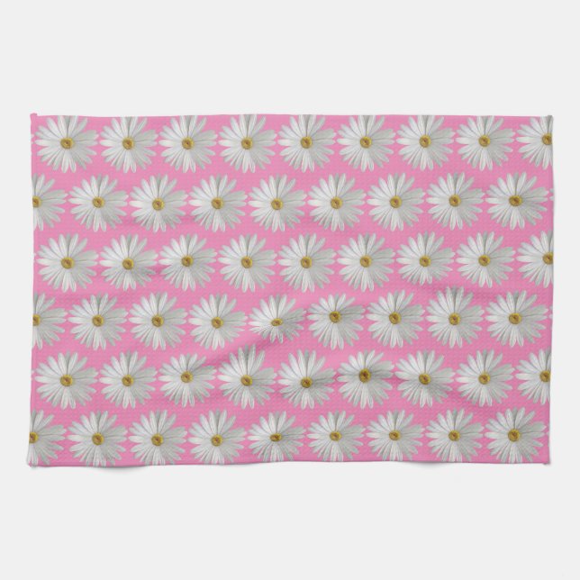 Daisy blomma kökshandduk (Horisontell)