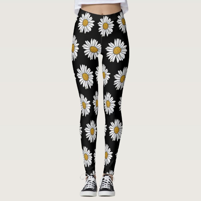 Daisy blomma leggings (Framsida)