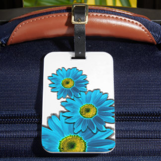 Daisy blomma med blå Petals Bagagebricka