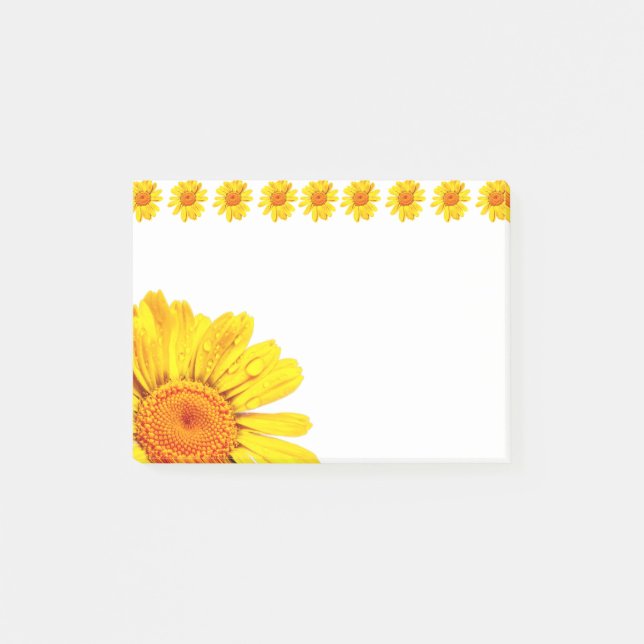 Daisy blomma post-it block (Framsida)