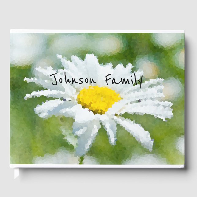 Daisy, blomma, sommar gästböcker (Framsida)