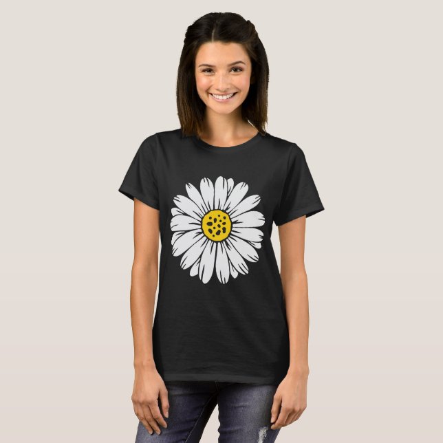 Daisy blomma t shirt (Hel framsida)